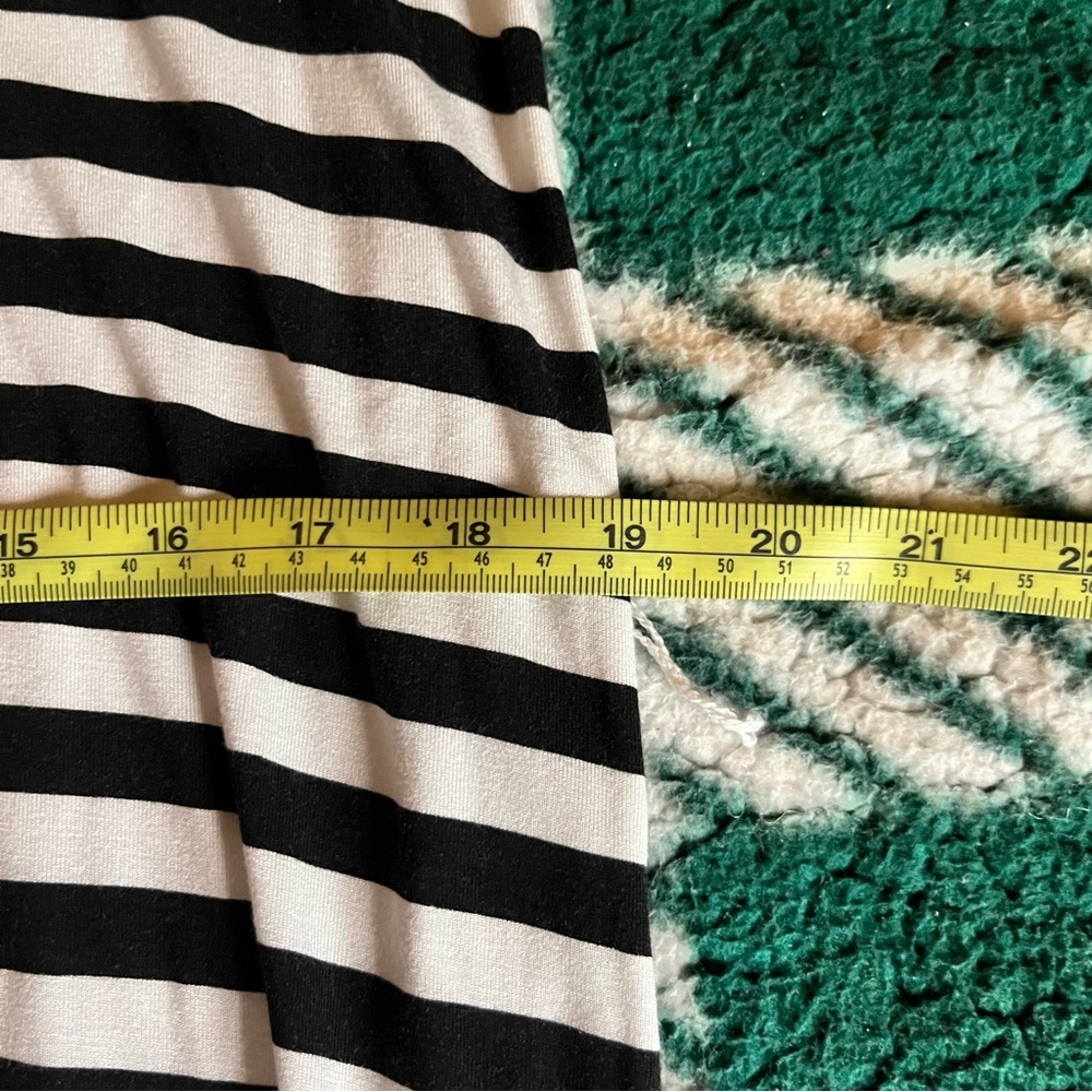 πHP x2π ST JOHNβS BAY Black and White Striped Maxi Dress - Picture 12 of 12